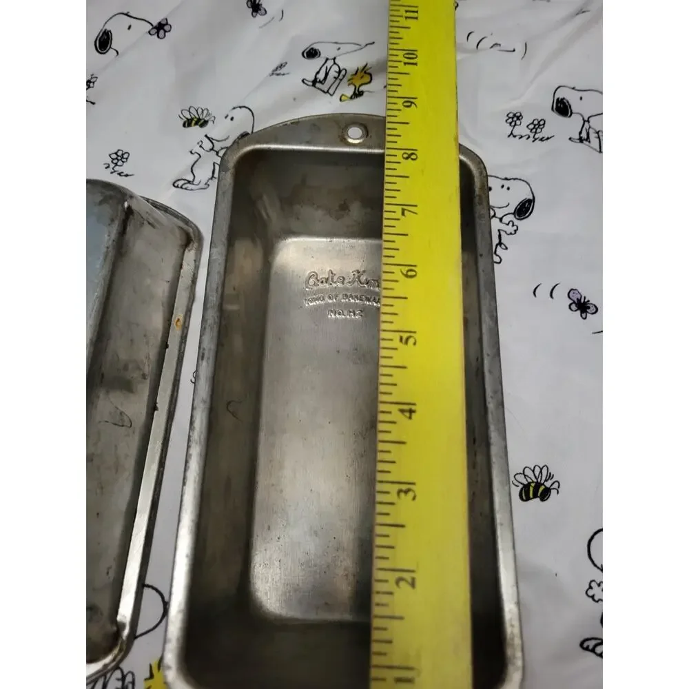 Bake King No. H2 7 5/8 x 3 7/8 x 2 1/4 Loaf Bread Cake Pan BakeKing Pan x 2